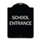 Signmission Designer Series School Entrance, Black & Silver Heavy-Gauge Aluminum Sign, 24" x 18", BS-1824-24451 A-DES-BS-1824-24451 - alternate 1